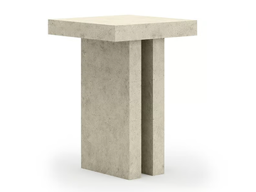 SANTI - Square cement garden side table by SNOC - view 2