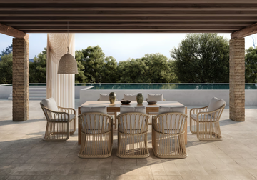 ELISA - Rectangular wooden garden table by SNOC - view 3