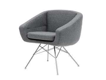 AIKO - Fabric armchair with armrests by SOFTLINE - view 2