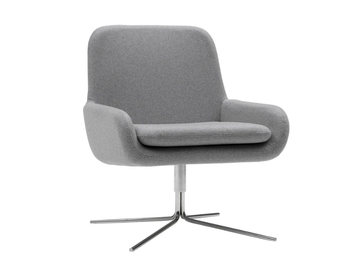 COCO - Swivel upholstered with 4-spoke base easy chair by SOFTLINE - view 2