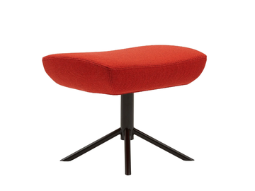 NOOMI - With 4-spoke base fabric footstool by SOFTLINE - view 2