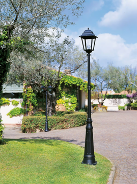 MITO 985 - Lantern die cast aluminium garden lamp post by SOVIL - view 3