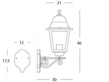 QUADRATA 319 - Die cast aluminium outdoor wall lamp by SOVIL - view 3