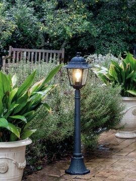 QUADRATA 340 - Lantern die cast aluminium garden lamp post by SOVIL - view 3