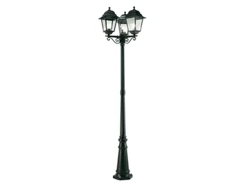 QUADRATA 342 - Lantern die cast aluminium garden lamp post by SOVIL - view 2