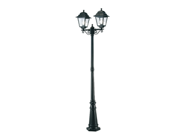 QUADRATA 396 - Lantern die cast aluminium garden lamp post by SOVIL - view 2