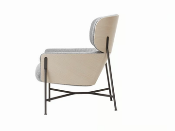CARISTO - Fabric armchair with armrests by SP01 - view 3