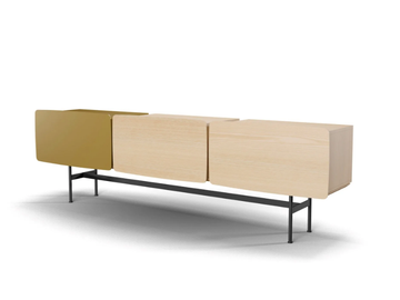 YEE - COMPOSITON H - Low ash TV cabinet with cable management by SP01 - view 3