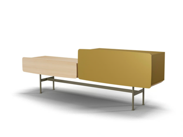 YEE - COMPOSITION F - Low ash TV cabinet with cable management by SP01 - view 3