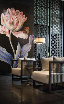 LIVING TULIP - Indoor/outdoor glass mosaic by STON - view 3