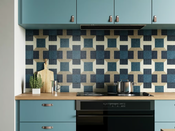 OPTICAL BLUE - Indoor/outdoor glass mosaic by STON - view 2