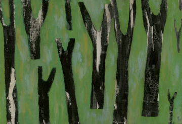 ALBERI NERI SU FONDO VERDE - Ecological wallpaper by STYL’EDITIONS - view 3
