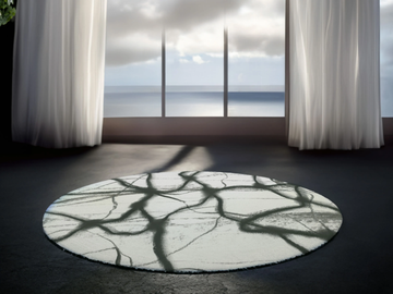 DIARI 03 - Round polyester fibre rug by STYL’EDITIONS - view 3