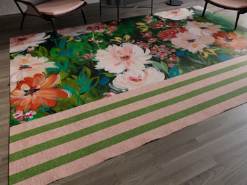 POP UP - Rectangular polyester fibre rug with floral pattern by STYL’EDITIONS - view 3