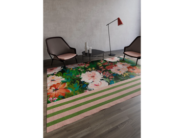 POP UP - Rectangular polyester fibre rug with floral pattern by STYL’EDITIONS - view 2