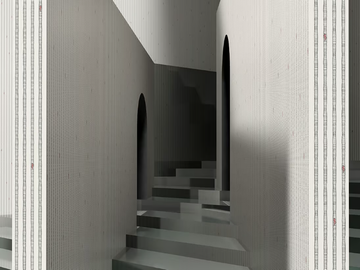 ICARO - Contemporary style motif panoramic glass-fibre wallpaper by STYL’EDITIONS - view 2