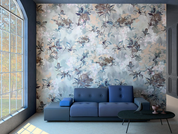 NOISETTE - Ecological wallpaper with floral pattern by STYL’EDITIONS - view 2