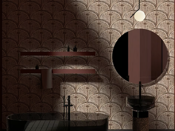 PAVONE - Geometric wallpaper by STYL’EDITIONS - view 2