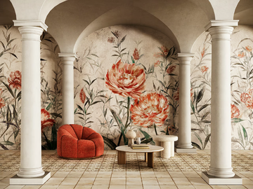 RETRO' - Wallpaper with floral pattern by STYL’EDITIONS - view 2