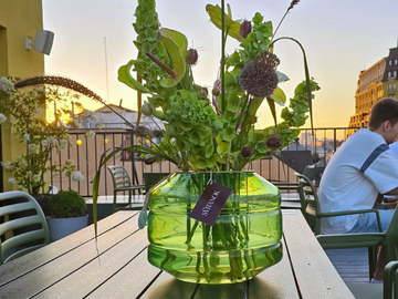 NAVAZI - Handmade blown glass vase by SVITANOK - view 2