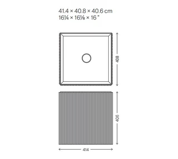 ADDA - Wall-mounted square washbasin by Salvatori - view 3