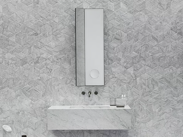 ARCHIMEDE - Rectangular wall-mounted mirror by Salvatori - view 2