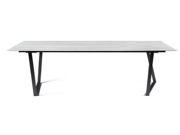 DRITTO - Rectangular Carrara marble table by Salvatori - view 2