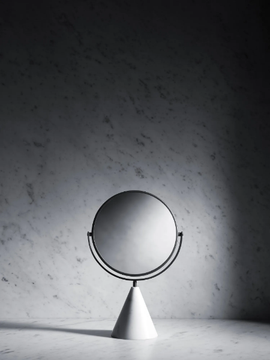 FONTANE BIANCHE - Table-top round mirror by Salvatori - view 3