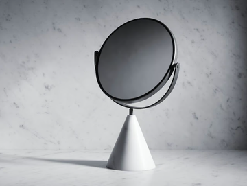FONTANE BIANCHE - Table-top round mirror by Salvatori - view 2