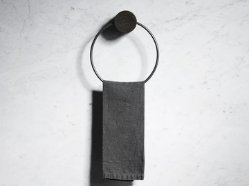 FONTANE BIANCHE - Marble towel ring by Salvatori - view 2