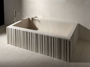 ISHIBURO - Rectangular stone bathtub by Salvatori - view 2