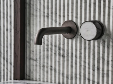 SPAGHETTI - 2 hole marble washbasin mixer by Salvatori - view 2