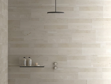SPAGHETTI - 2 hole marble shower mixer with overhead shower by Salvatori - view 2