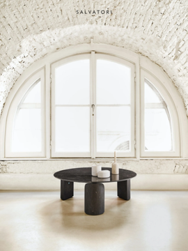 TAULA - Round marble coffee table by Salvatori - view 3