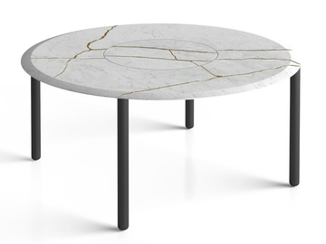 DESIGN FOR SOUL - Round marble table by Salvatori - view 2