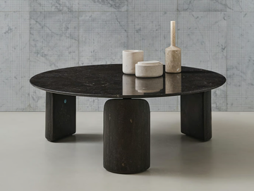 TAULA - Round marble coffee table by Salvatori - view 2
