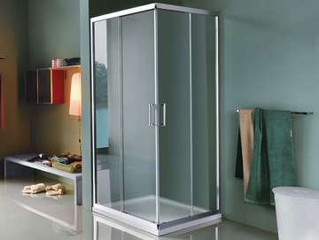 CEE ART - Corner rectangular shower cabin with sliding door by Samo - view 2