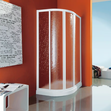 CIAO - Corner semicircular shower cabin with tray by Samo - view 3