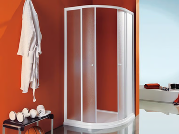 CIAO - Corner semicircular shower cabin with tray by Samo - view 2