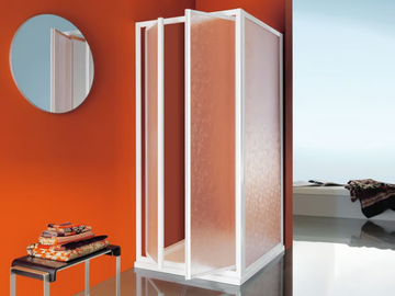 CIAO - Corner shower cabin with tray with hinged door by Samo - view 2