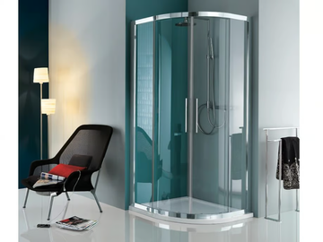 EUROPA - Corner semicircular shower cabin with sliding door by Samo - view 2