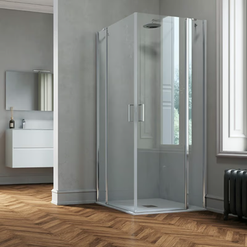 POLARIS - Corner tempered glass shower cabin with hinged door by Samo - view 3