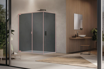 PYXIS - Pivot door and fixed panel in line with dedicated fixed panel by Samo - view 3