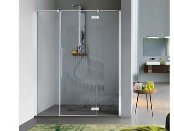 ZENITH - Niche tempered glass shower cabin with hinged door by Samo - view 2