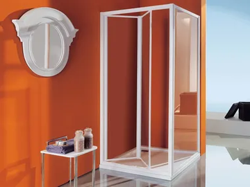 CIAO - Corner shower cabin with tray with folding door by Samo - view 2