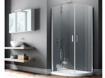 POLARIS - Corner semicircular tempered glass shower cabin by Samo - view 2