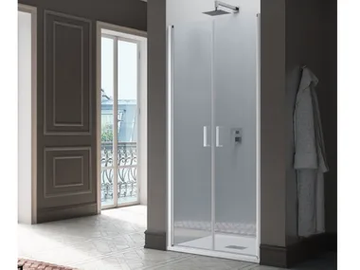 POLARIS - Niche tempered glass shower cabin with hinged door by Samo - view 2