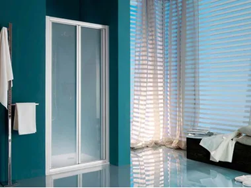 AMERICA - Niche shower cabin with tray with folding door by Samo - view 2