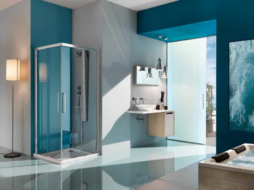 EUROPA SP - Corner shower cabin with sliding door by Samo - view 2