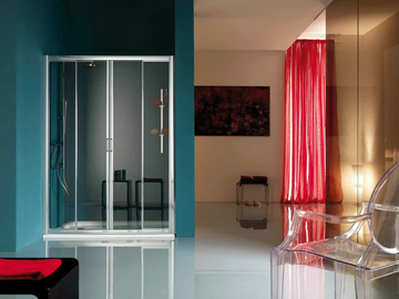 AMERICA - 2 places niche shower cabin with tray by Samo - view 2